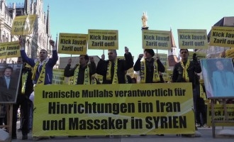 Demo in München gegen Zarif