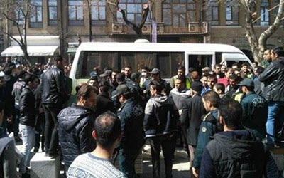 Händler protestieren